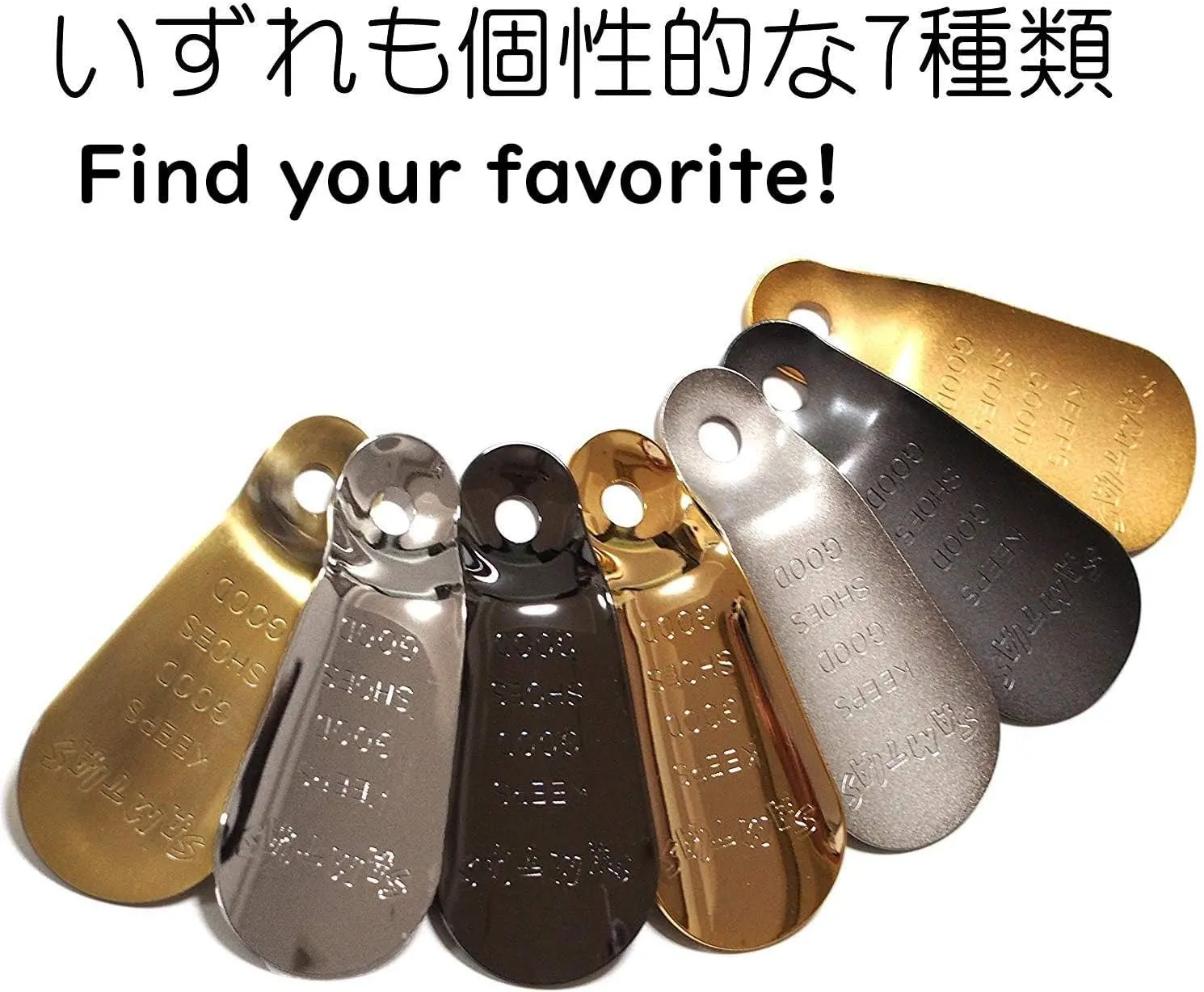 ノーブランド品 Donok Portable Shoehorn Brass Metal Hand Shoe Horn