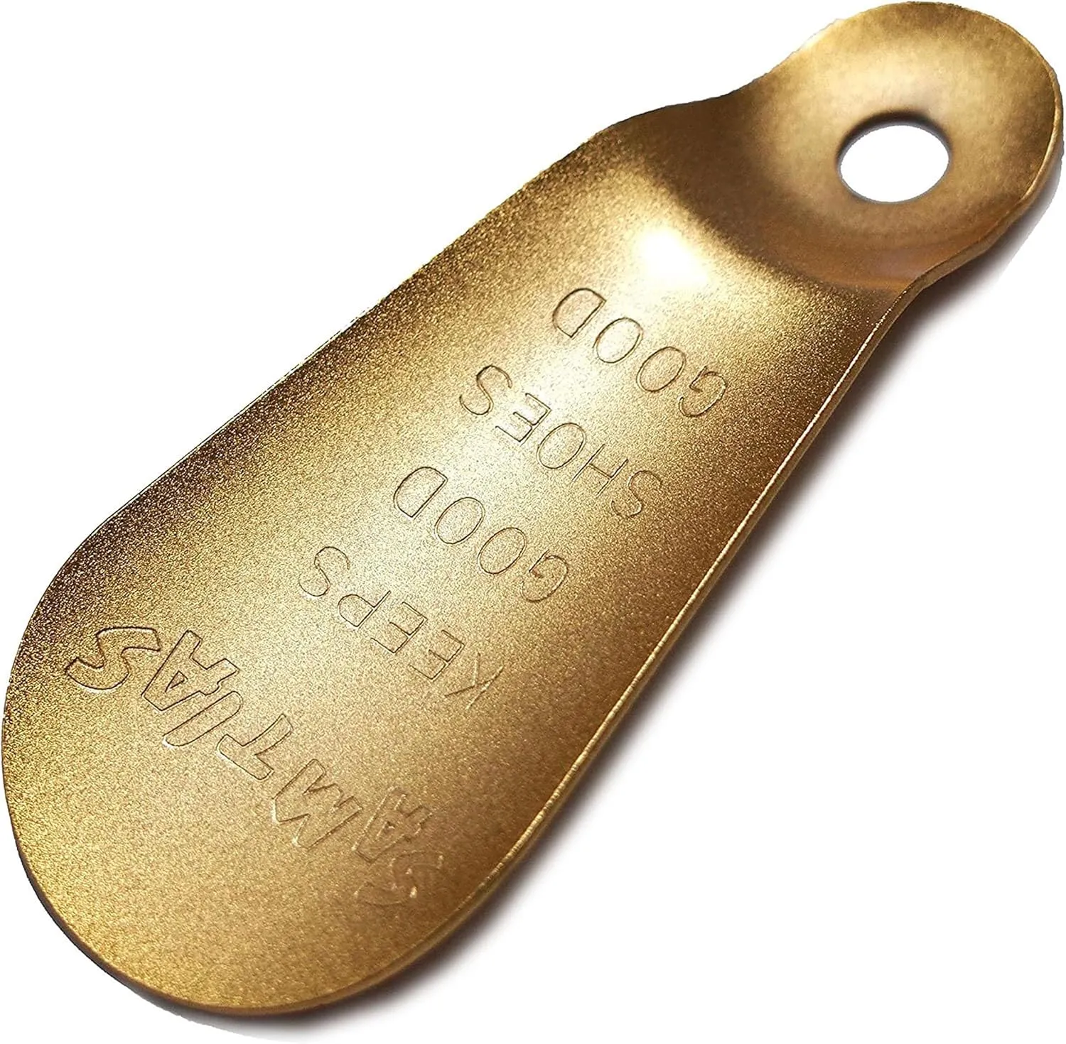 ノーブランド品 Donok Portable Shoehorn Brass Metal Hand Shoe Horn