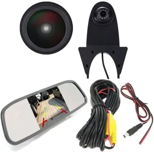 1280x720 Pixels 3rd Brake Light Reverse Camera Parking for sprinter vito viano Citroen Dacia Fiat Ford Hyundai Isuzu Iveco Mitsubishi Nissan Peugeot Seat skoda Toyota VW crafter T5 4.3"Reverse Screen