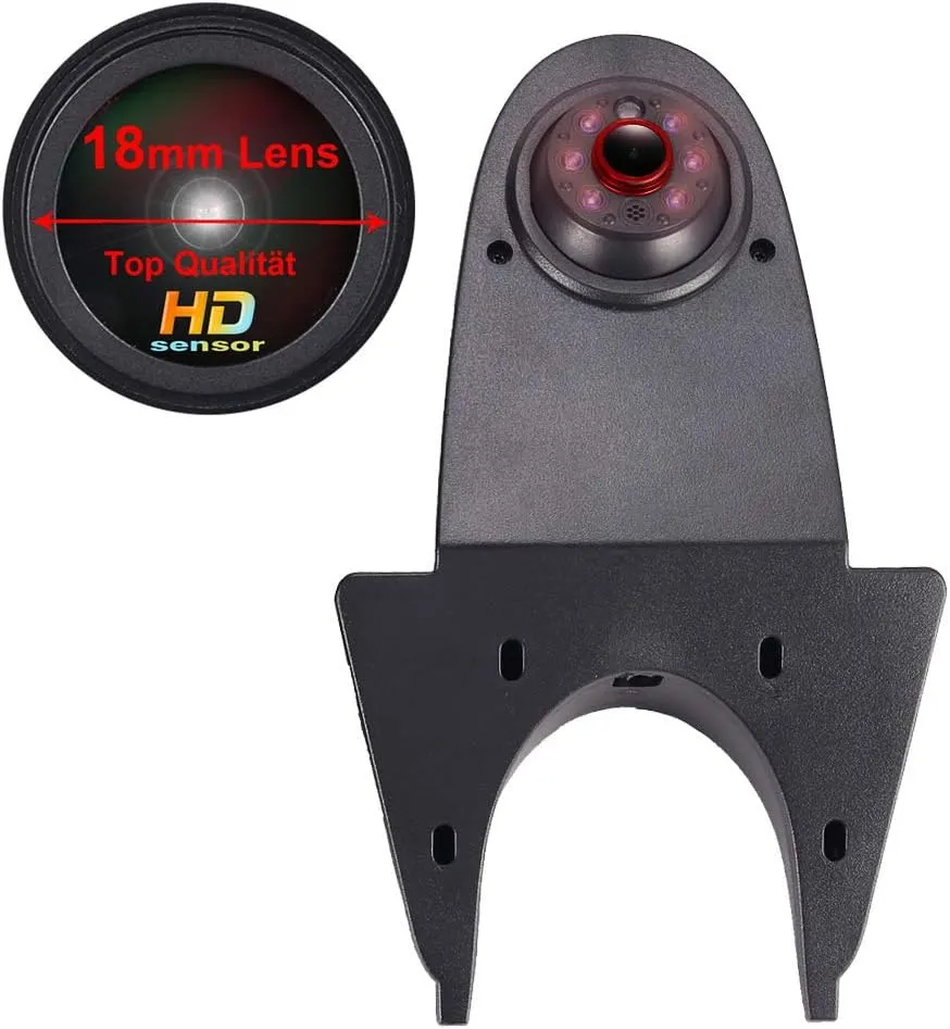 1280x720 Pixels 3rd Brake Light Reverse Camera Parking for sprinter vito viano Citroen Dacia Fiat Ford Hyundai Isuzu Iveco Mitsubishi Nissan Peugeot Seat skoda Toyota VW crafter T5 4.3"Reverse Screen