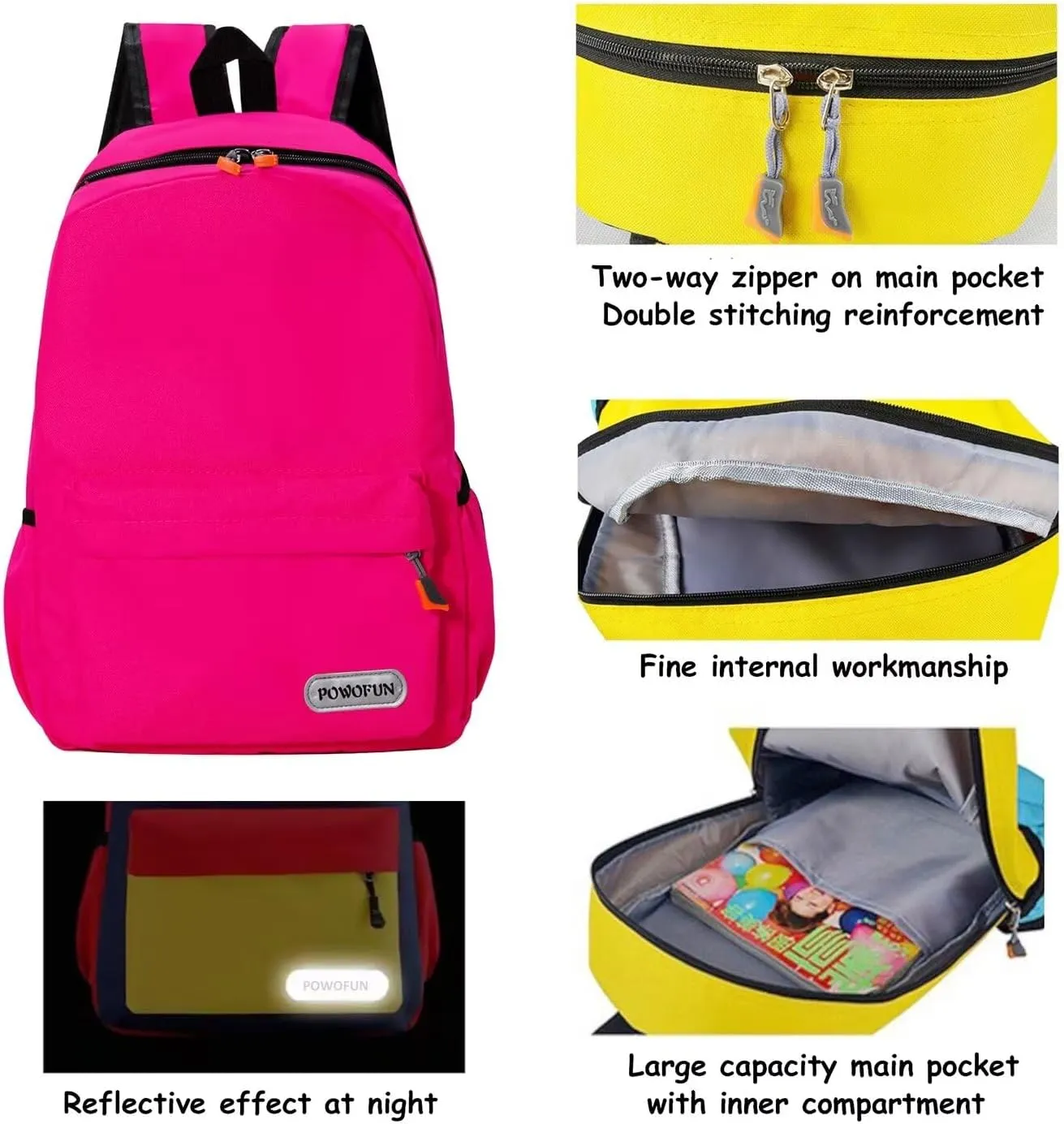 15 inch Kids Backpack Lightweight Elementary School bag Kindergarten Bookbag Casual Travel Daypack