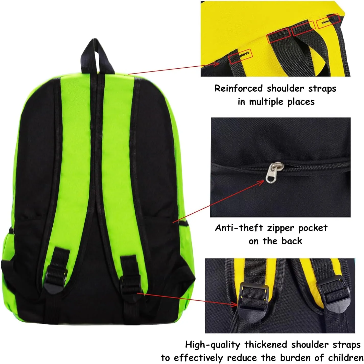 15 inch Kids Backpack Lightweight Elementary School bag Kindergarten Bookbag Casual Travel Daypack