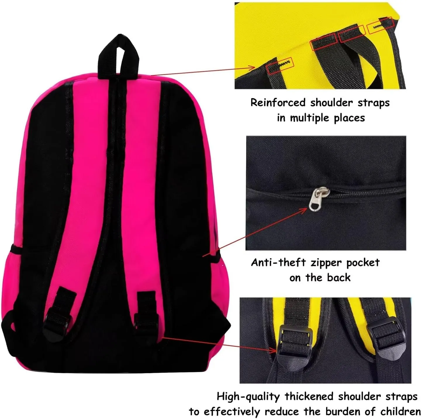 15 inch Kids Backpack Lightweight Elementary School bag Kindergarten Bookbag Casual Travel Daypack