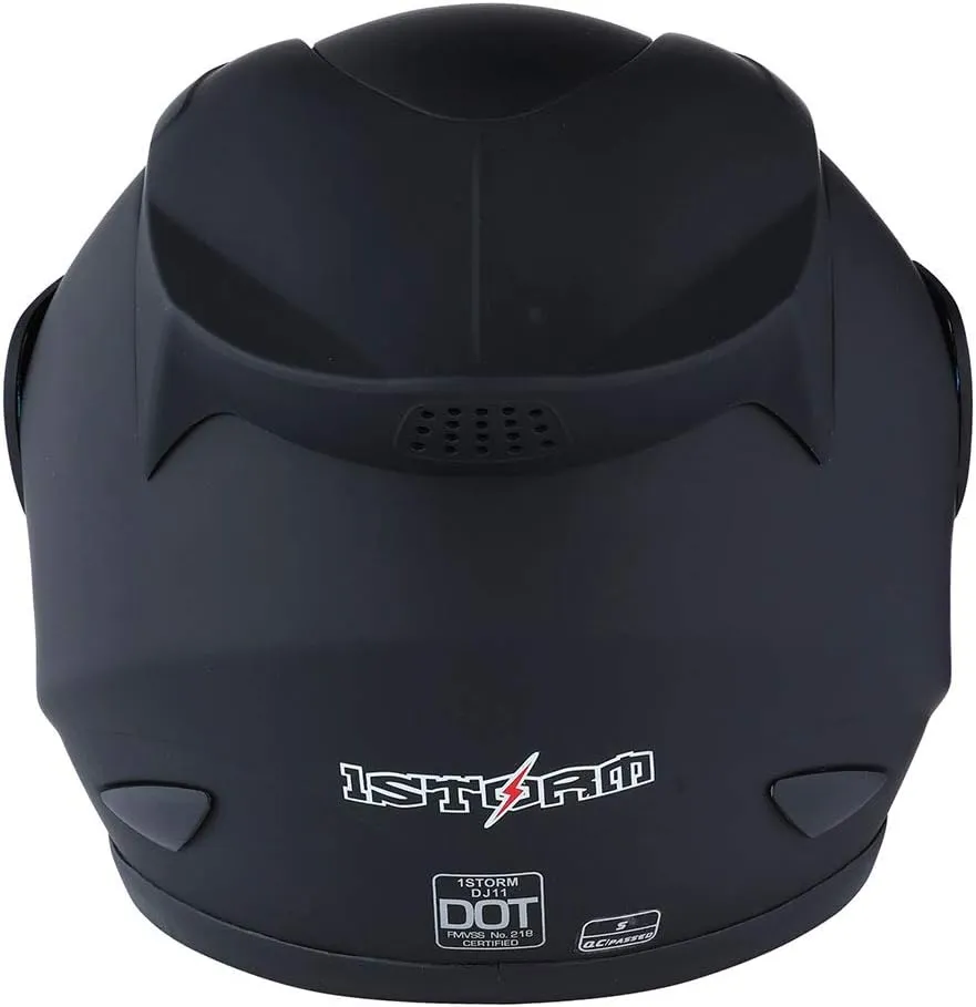 1Storm Motorcycle Bike Full Face Helmet Mechanic Skull: HJDJ11