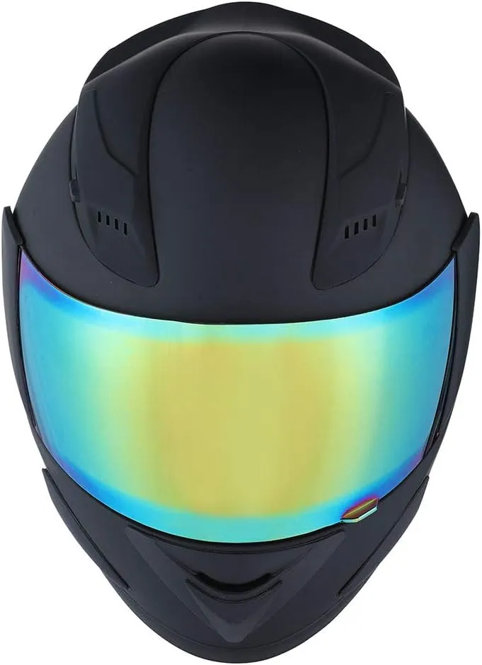 1Storm Motorcycle Bike Full Face Helmet Mechanic Skull: HJDJ11