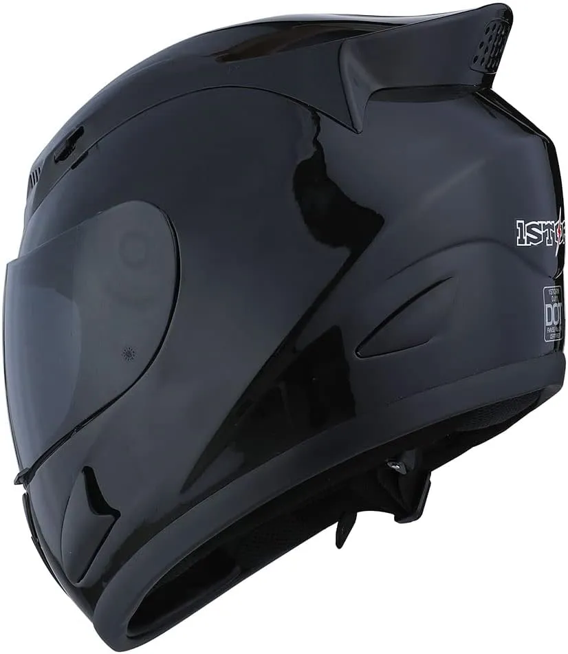1Storm Motorcycle Bike Full Face Helmet Mechanic Skull: HJDJ11