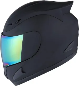 1Storm Motorcycle Bike Full Face Helmet Mechanic Skull: HJDJ11