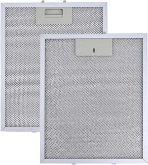 2 Pack Aluminum Mesh Grease Filters For RANGEMASTER Cooker Hood, 30cm x 25cm