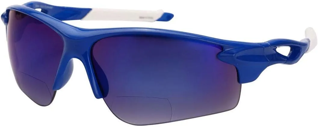 2 Pair of 'The Athlete' Precision Sport Wrap Lightweight Bifocal Unisex Reading Sunglasses