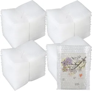 200Pcs Bubble Out Bags Pouches 5" x 6" Small Bubble Pouches Bag for Shipping, Double Walled Bubble Cushioning Bags for Packing, Moving, Shipping, and Storage
