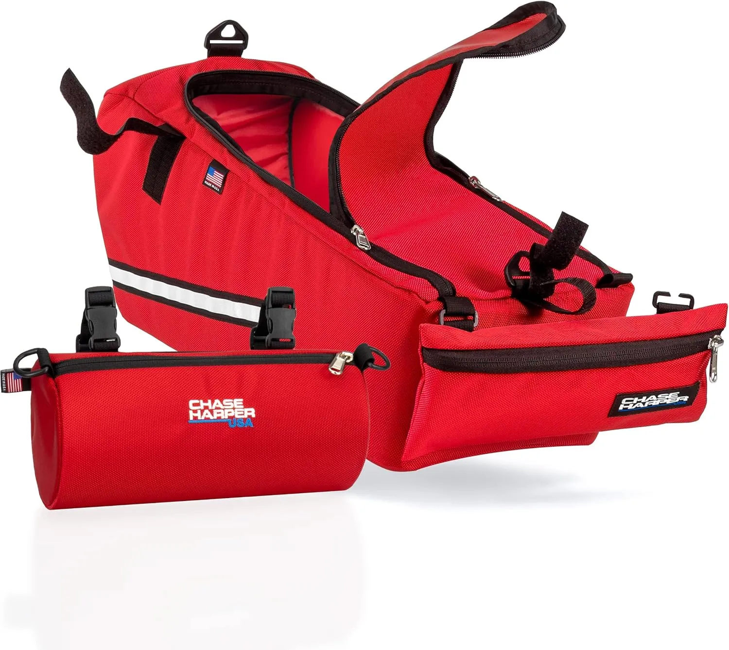 2020 Ruckus Value Pack - 5000 Under The Seat Bag and 105000 Barrel Bag Bundle - Compatible with All Honda Ruckus Model Years - Red Value Pack