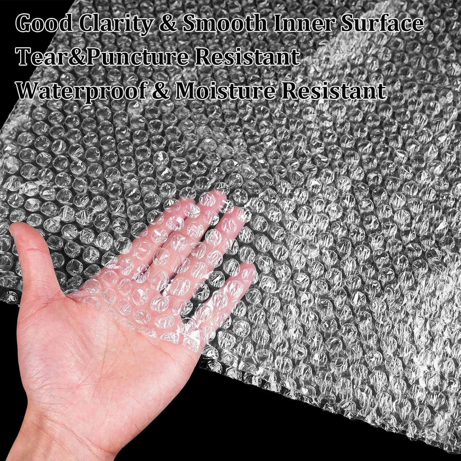 25PCS Clear Large Bubble Bags 14 x18 Inch, Bubble Out Pouches Bag for Moving, Double Walled Shockproof Bubble Cushion Pouches Wrap Bag Protect for Moving,Shipping,Packing Supplies for Fragile Item