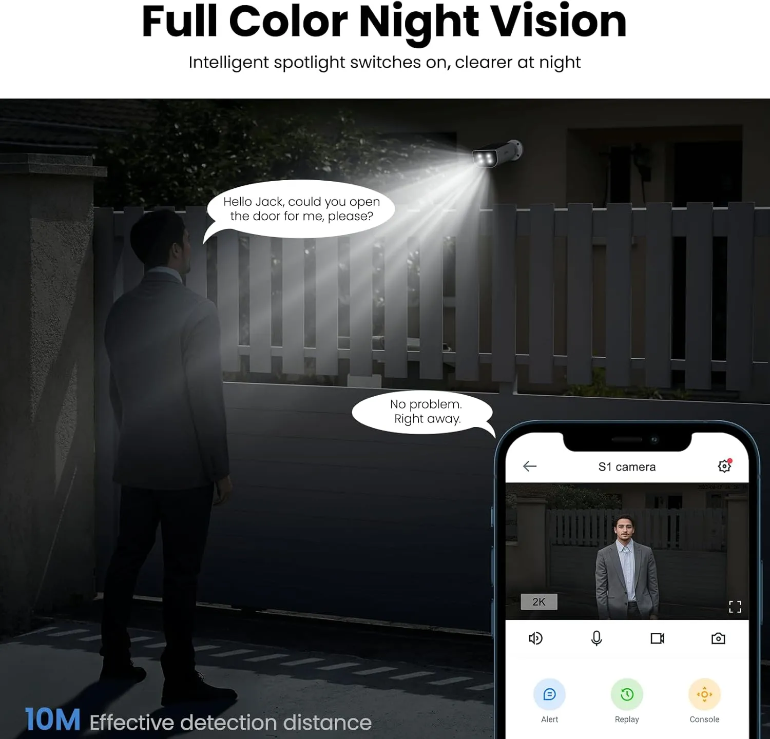2K Solar Camera Outdoor Wireless-2.4Ghz WiFi Cameras for Home Security, Continuous Power, Color Night Vision, SD Card/Cloud Storage, Waterproof, Compatible with Alexa/Google Home S1 (3 Pack)