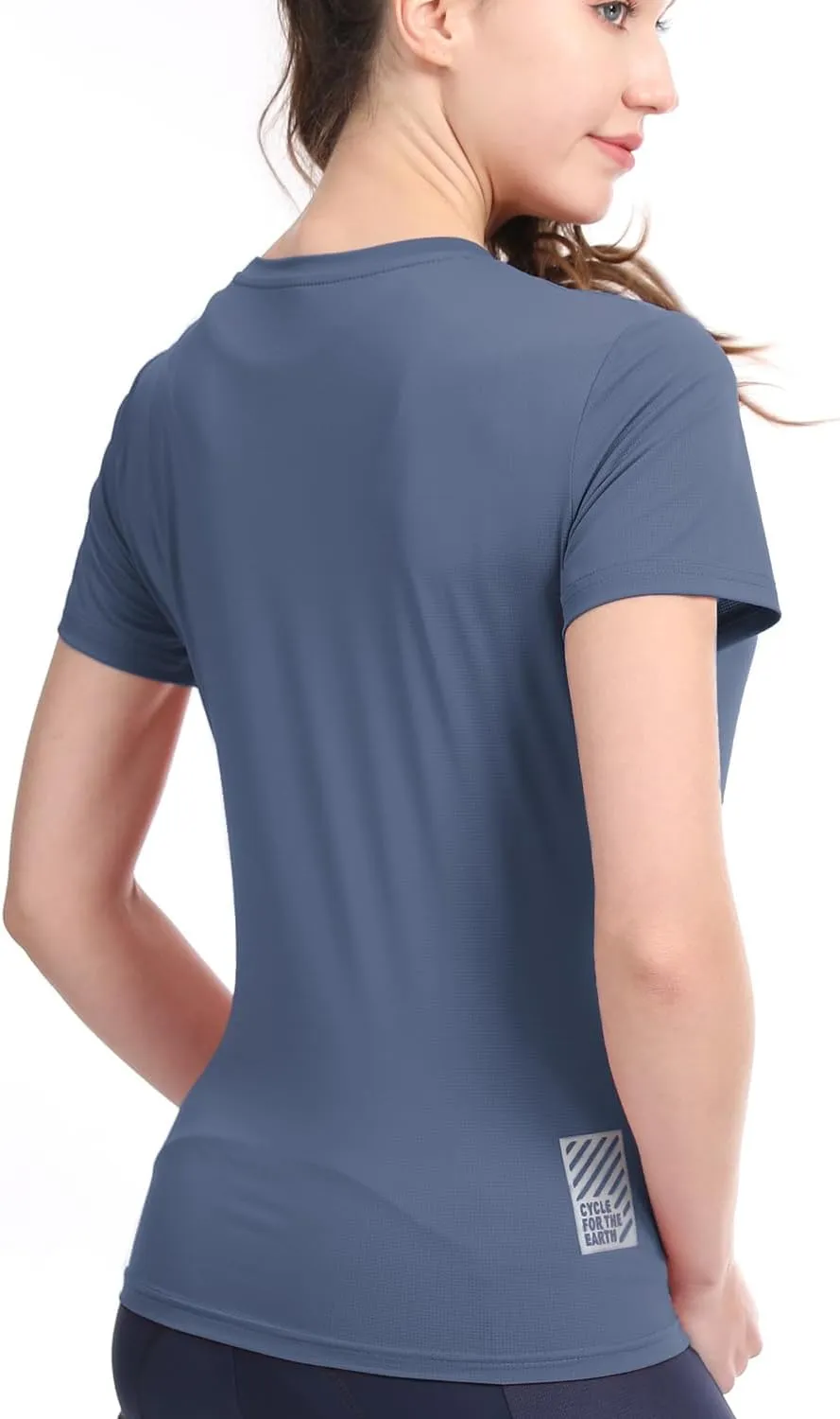 3-5 Pack Workout Shirts Women Running Quick Dry Crew Neck Gym Moisture Wicking T-Shirts Athletic Yoga Tee Top UPF 50 