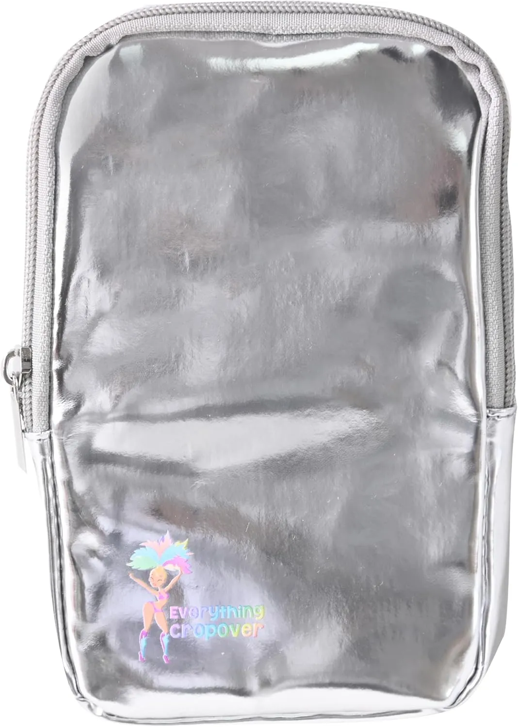 3-IN-1 Thigh Bag Fanny Pack Crossbody Bag | Carnival Leg Harness for Women | Glossy Waist Bag | Rave Leg Pack with Buckles | Metallic Silver