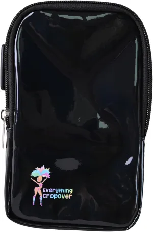 3-IN-1 Thigh Bag Fanny Pack Crossbody Bag | Carnival Leg Harness for Women | Holographic Waist Bag | Rave Leg Pack with Buckles | Black