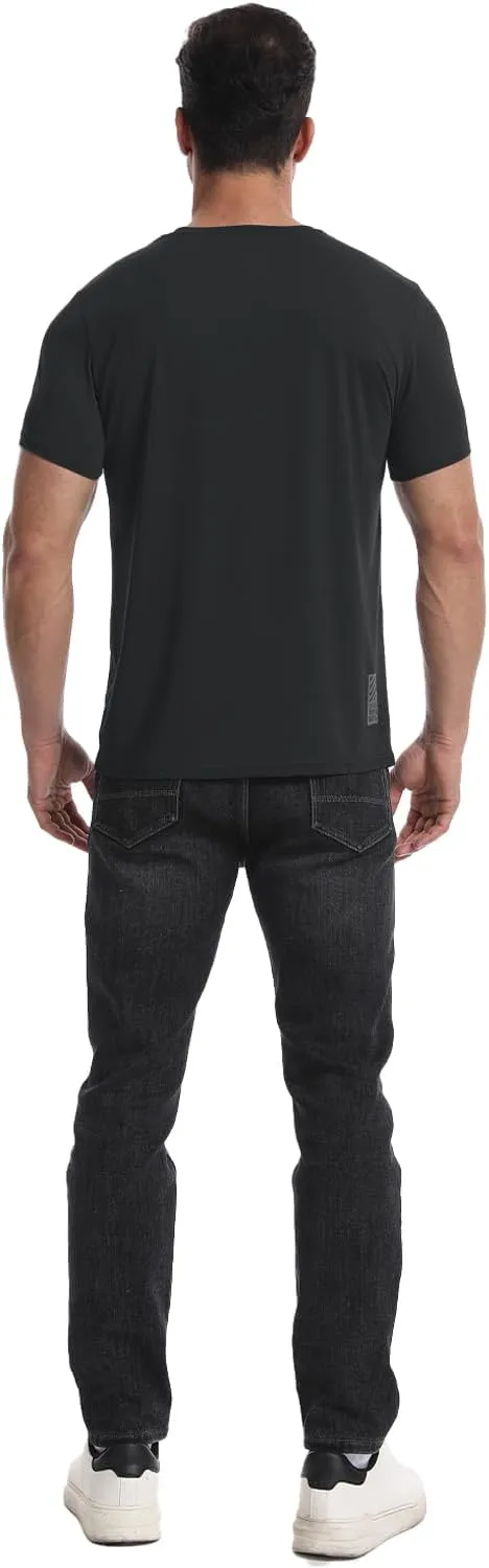 3 or 5 Pack Workout Shirts for Men Quick Dry Running T-Shirt Short Sleeves Moisture Wicking Crew Neck Tee Athletic Casual Top