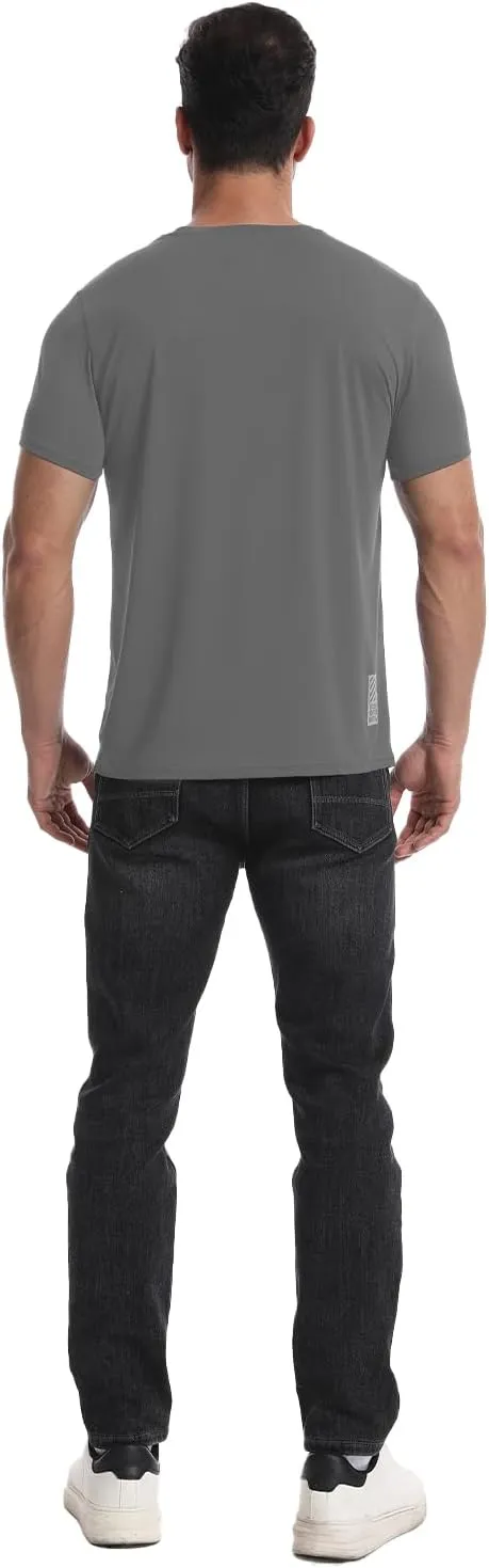 3 or 5 Pack Workout Shirts for Men Quick Dry Running T-Shirt Short Sleeves Moisture Wicking Crew Neck Tee Athletic Casual Top