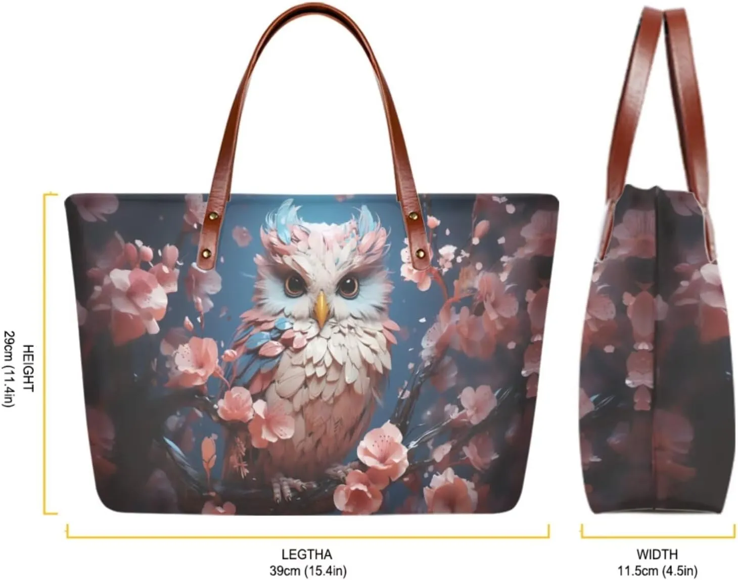 3 PCS Top Handle Tote Shoulder Bag for Women, Large Casual Handbag with Matching Wallet Cosmetic Case