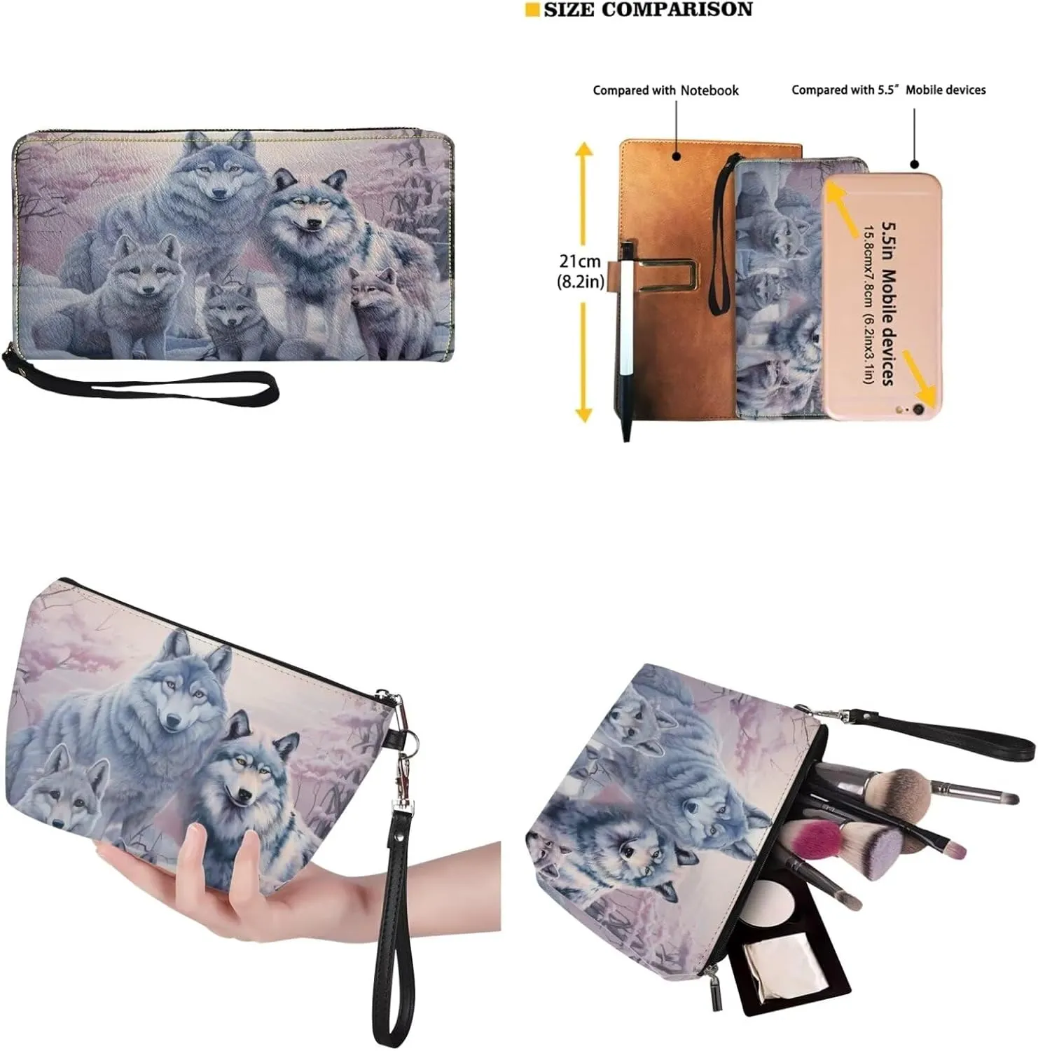 3PCS Tote Bag with Wallet, Purse and Wallet Set for Women Large Top Handle Purse Casual Satchel Handbag