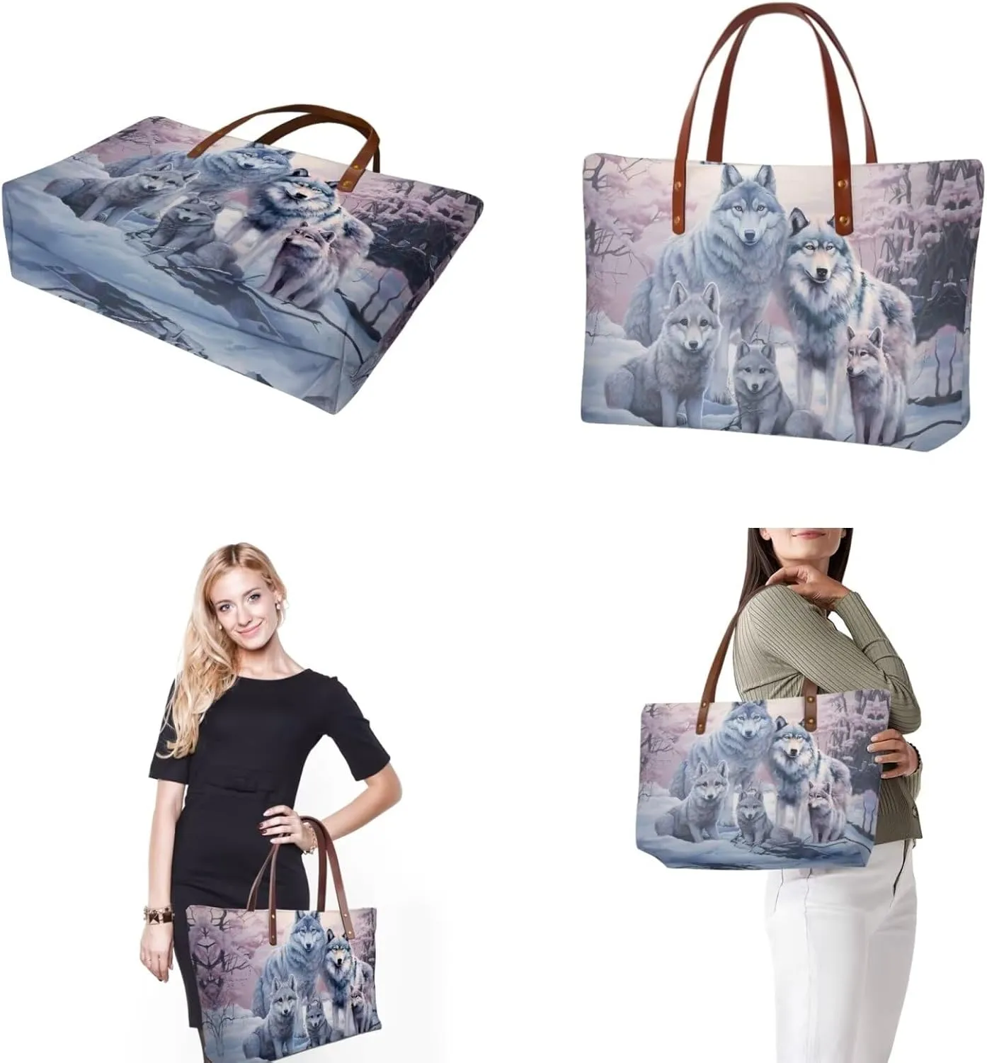 3PCS Tote Bag with Wallet, Purse and Wallet Set for Women Large Top Handle Purse Casual Satchel Handbag