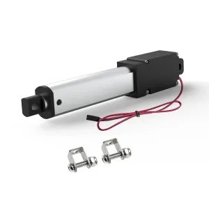 4 Inch 4.5lbs Mini Stroke 12V 4.5lbs Electric Linear Actuator 1.2"/sec Linear Motion Actuator with Brackets for Cabinets, Robotics, Home Automation, Window Opener(20N, 100mm)