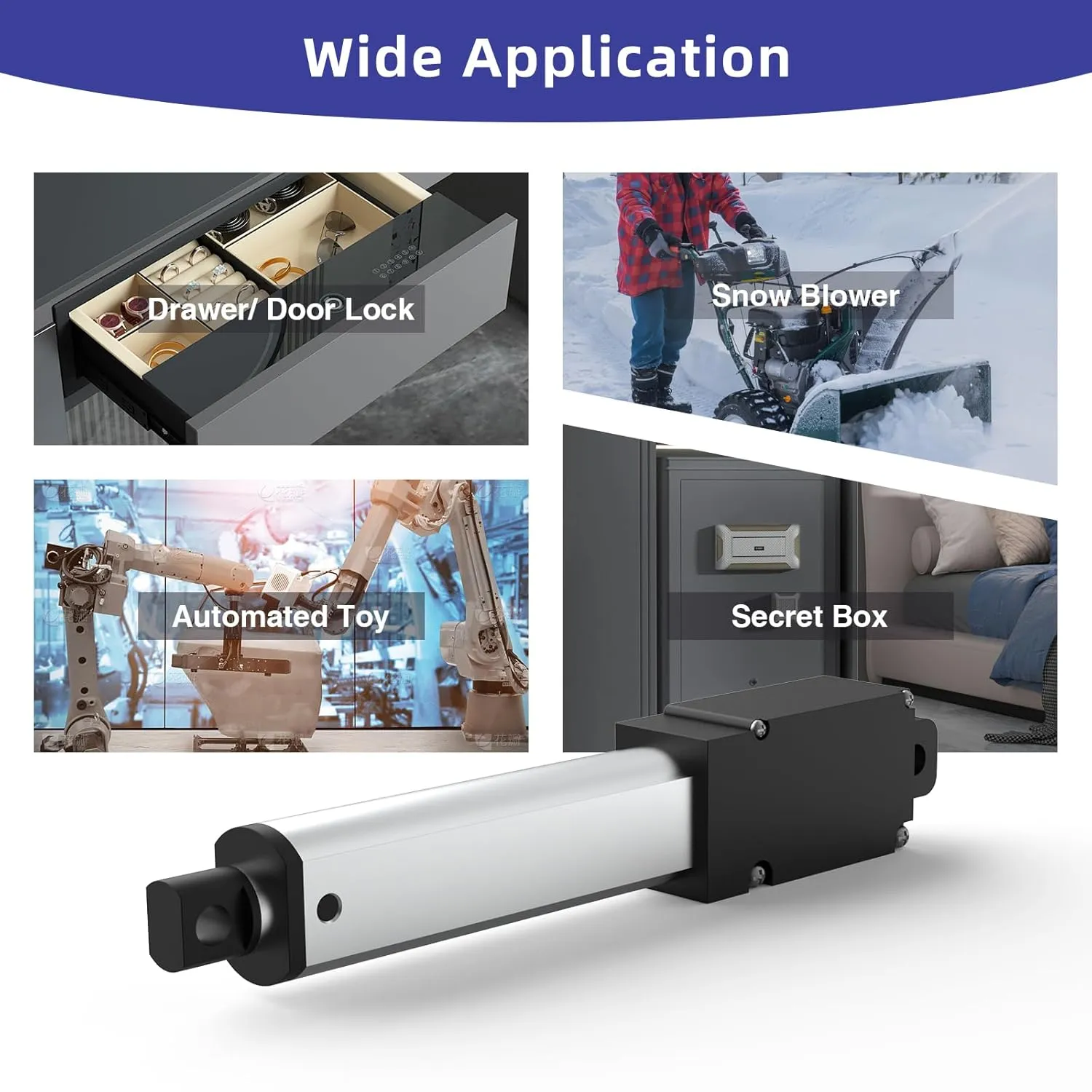 4 Inch 4.5lbs Mini Stroke 12V 4.5lbs Electric Linear Actuator 1.2"/sec Linear Motion Actuator with Brackets for Cabinets, Robotics, Home Automation, Window Opener(20N, 100mm)