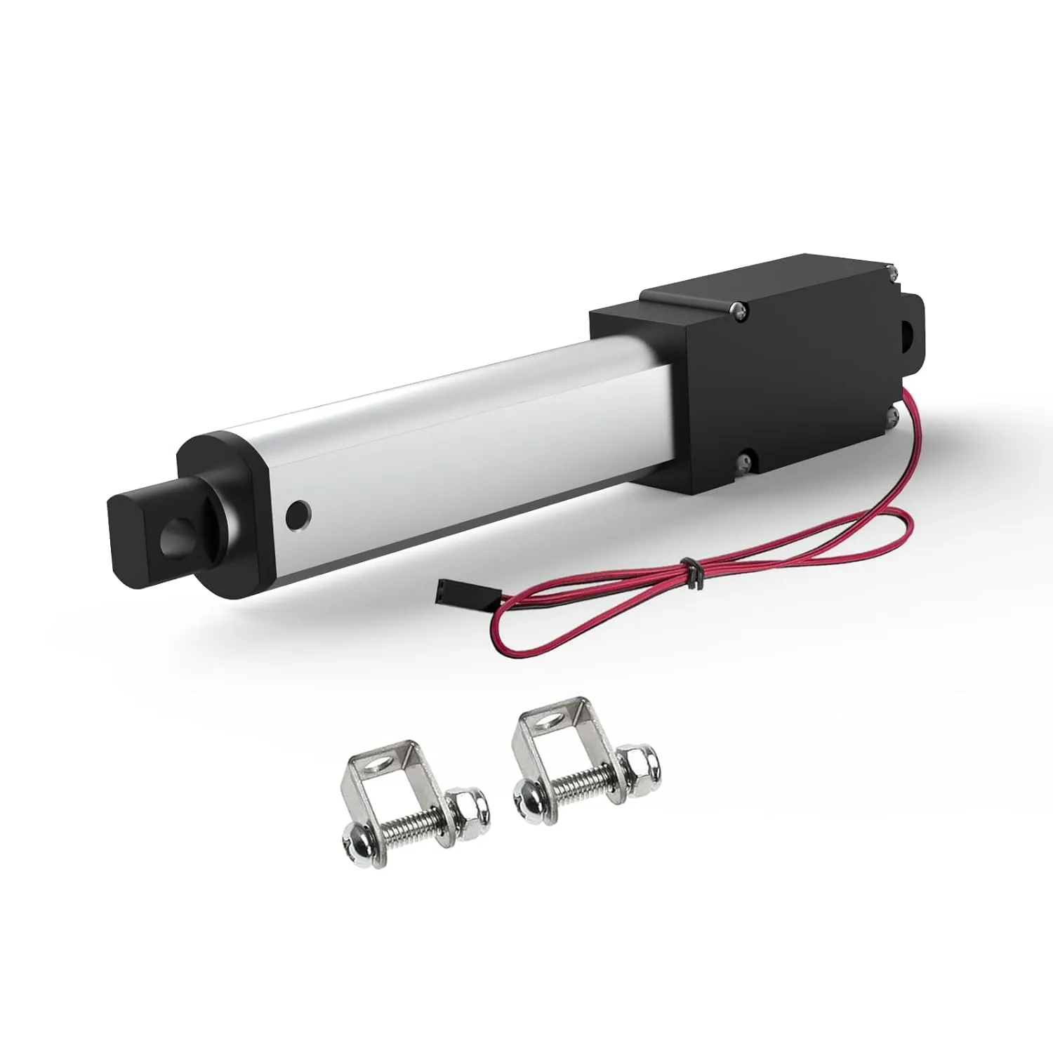 4 Inch 4.5lbs Mini Stroke 12V 4.5lbs Electric Linear Actuator 1.2"/sec Linear Motion Actuator with Brackets for Cabinets, Robotics, Home Automation, Window Opener(20N, 100mm)