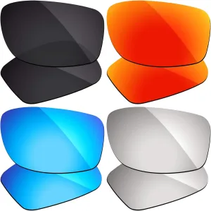 4 Pairs of Polarized Lenses Replacement Compatible with Oakley Fives Squared Sunglasses - Combo Pack