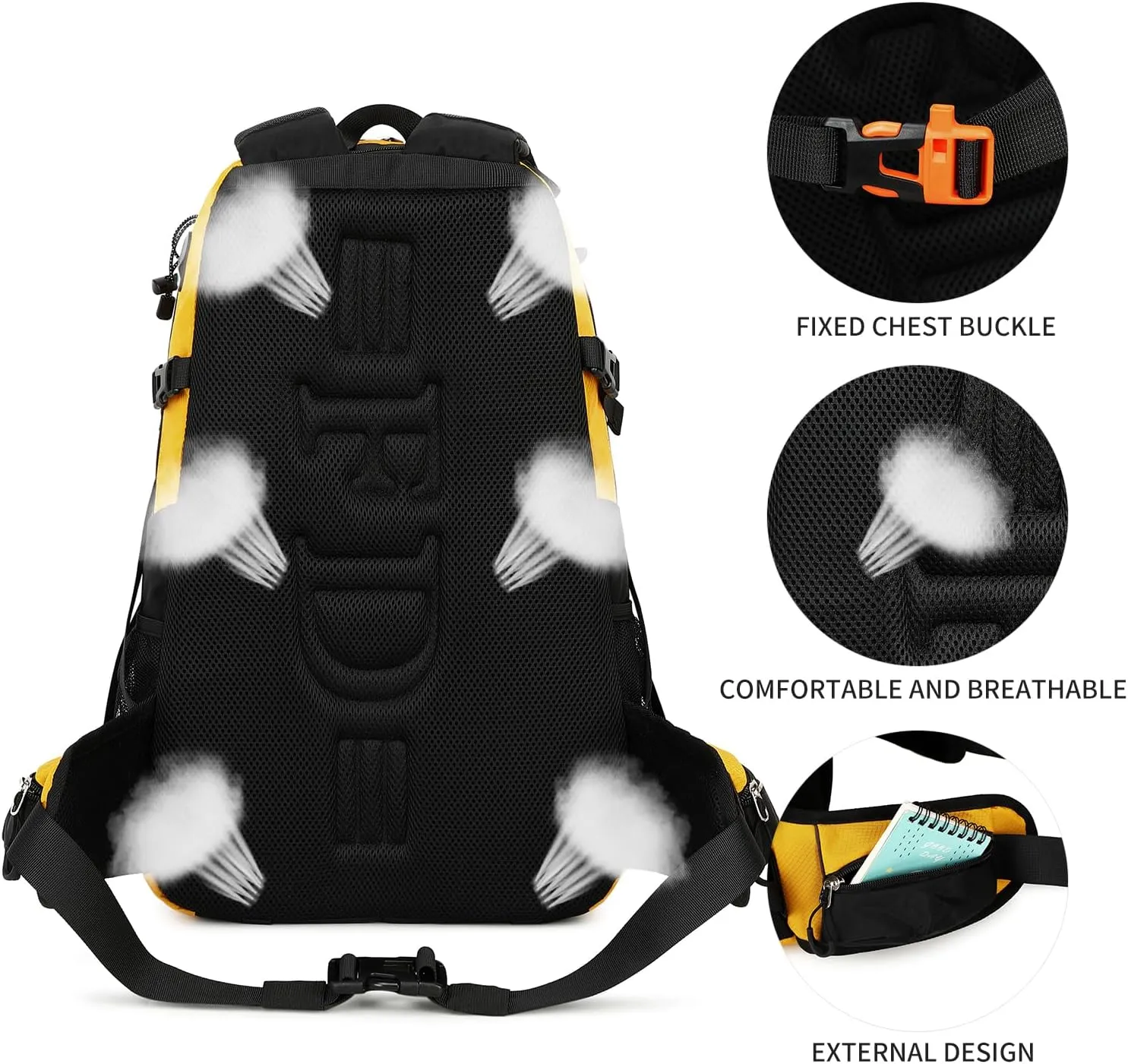 40L Waterproof Lightweight Hiking,Camping,Travel Backpack for Men Women