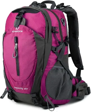 40L Waterproof Lightweight Hiking,Camping,Travel Backpack for Men Women