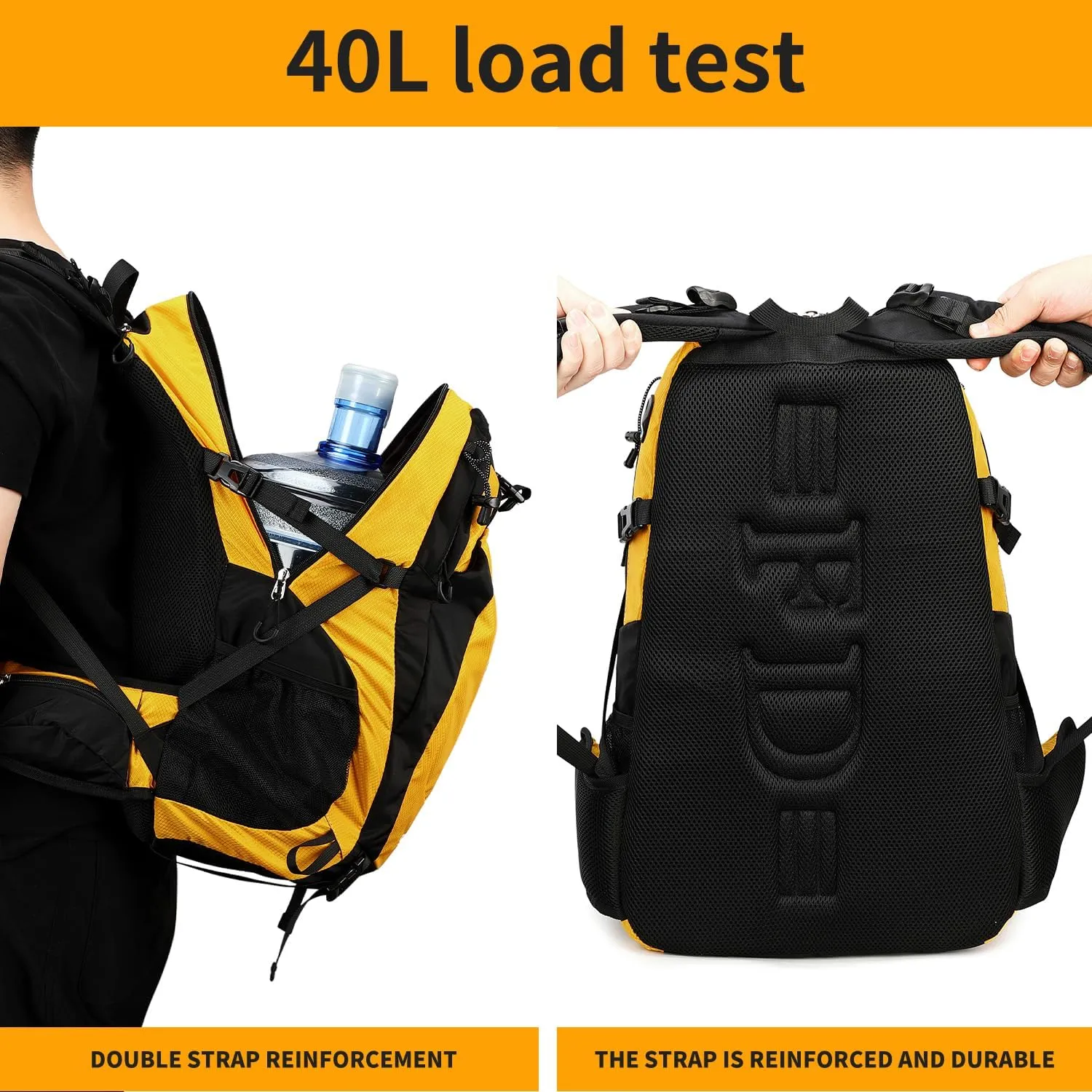 40L Waterproof Lightweight Hiking,Camping,Travel Backpack for Men Women