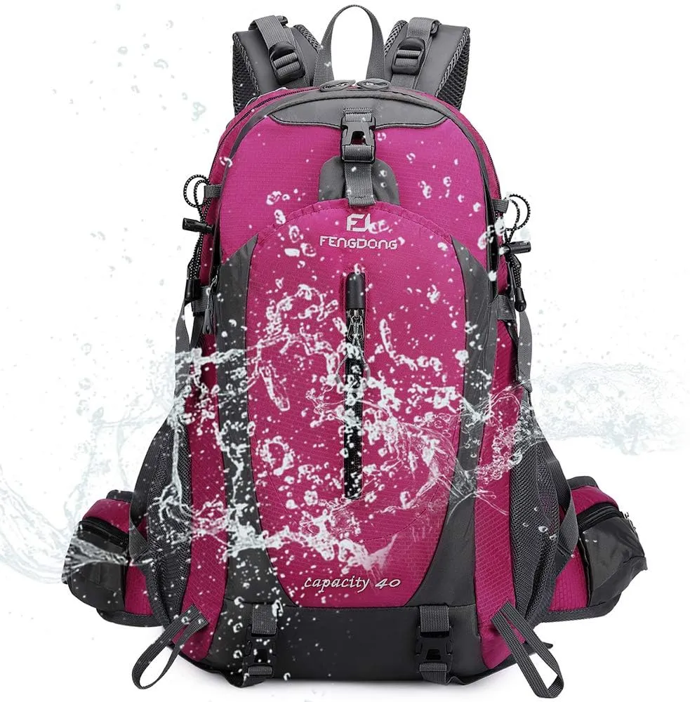 40L Waterproof Lightweight Hiking,Camping,Travel Backpack for Men Women