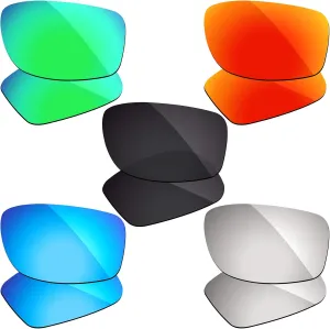5 Pairs of Polarized Lenses Replacement Compatible with Oakley Fives Squared Sunglasses - Combo Pack
