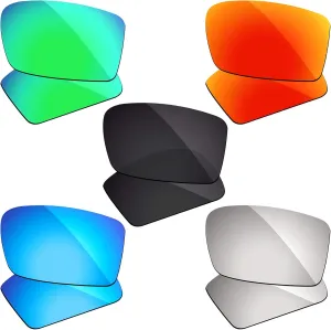 5 Pairs of Polarized Lenses Replacement Compatible with Oakley Gascan Sunglasses - Combo Pack