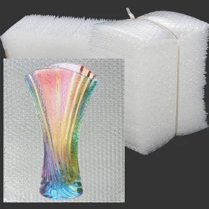 50Pcs Bubble Pouches Wrap 12”x12”, Clear Bubble Out Bags for Packing, Double Walled Moving Supplies Bubble Bags for Fragile Dishes China Plates, Bubble Pouch Bags for Shipping Storage Wrapping