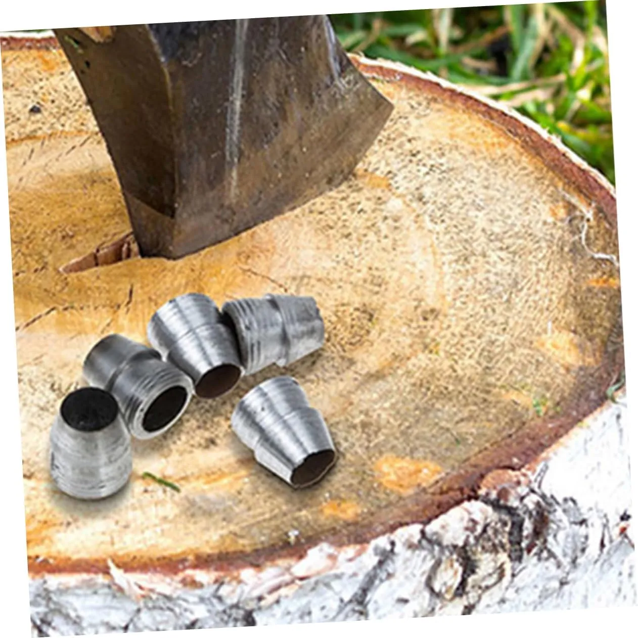 6pcs Iron Wedge for Hammer Durable Splitting Wedge for Axe Handle Ergonomic Design for Easy Installation Sturdy Gardening Tool Accessories