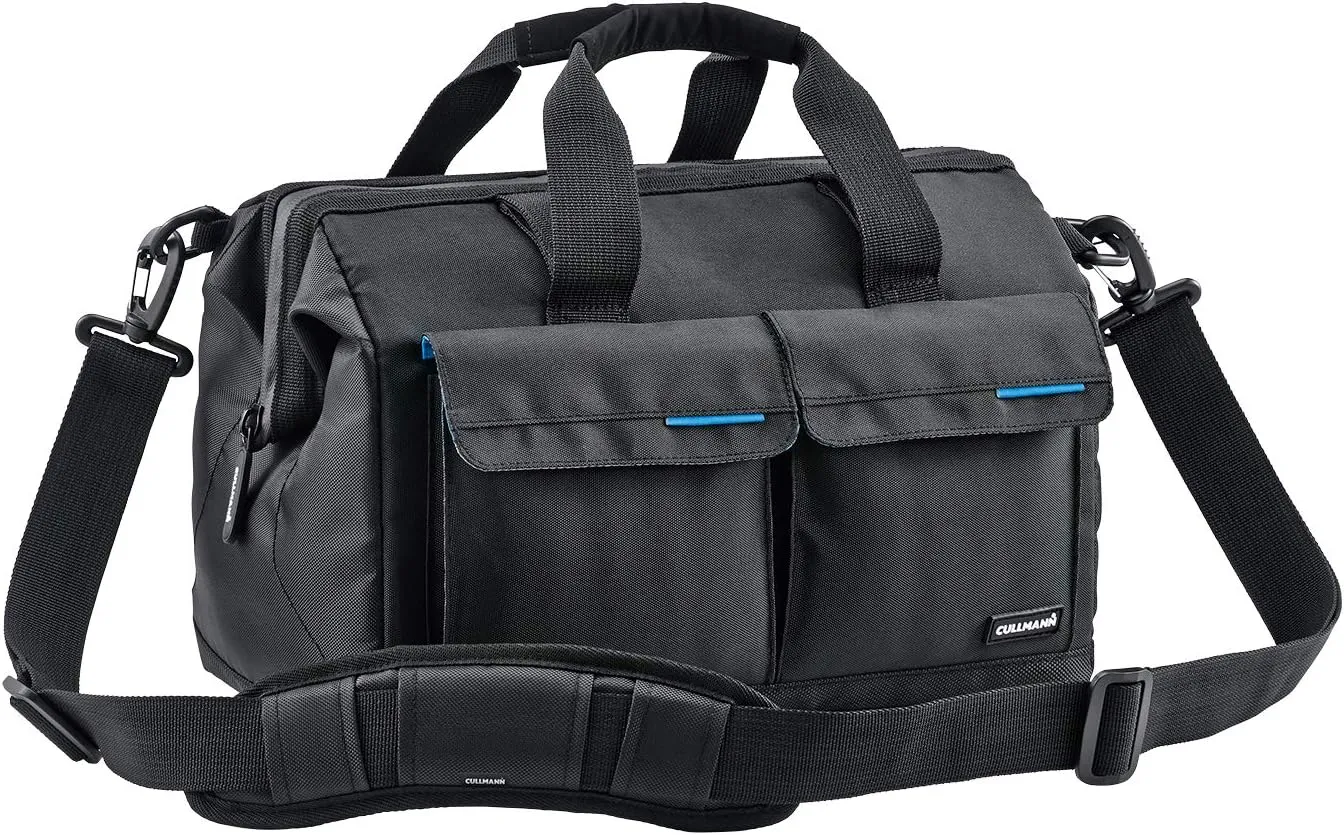 98370 - Amsterdam Maxima 335 - Camera Bag for Medium to Large DSLR Equipment, Black/Blue, Inside Dimensions: 300 x 150 x 190 mm