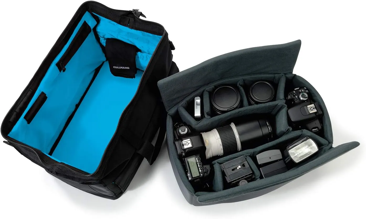 98370 - Amsterdam Maxima 335 - Camera Bag for Medium to Large DSLR Equipment, Black/Blue, Inside Dimensions: 300 x 150 x 190 mm