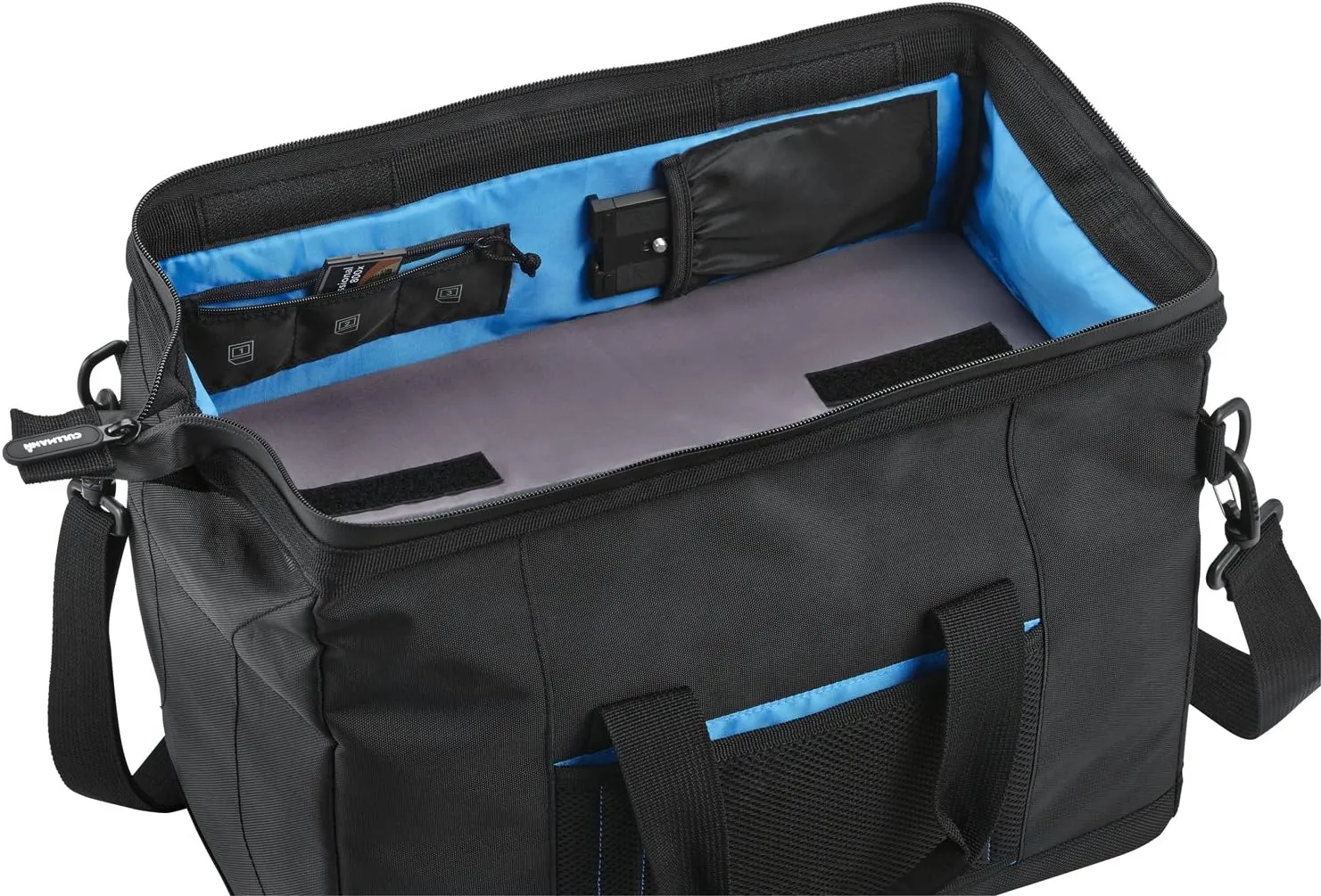 98370 - Amsterdam Maxima 335 - Camera Bag for Medium to Large DSLR Equipment, Black/Blue, Inside Dimensions: 300 x 150 x 190 mm