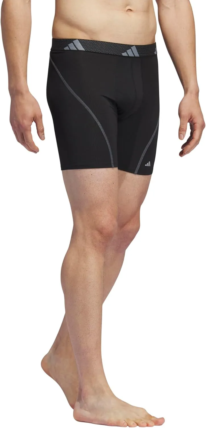 adidas Men's Performance Athletic Mesh Boxer Brief Underwear 3-Pack, Moisture Wicking, Sport Comfort