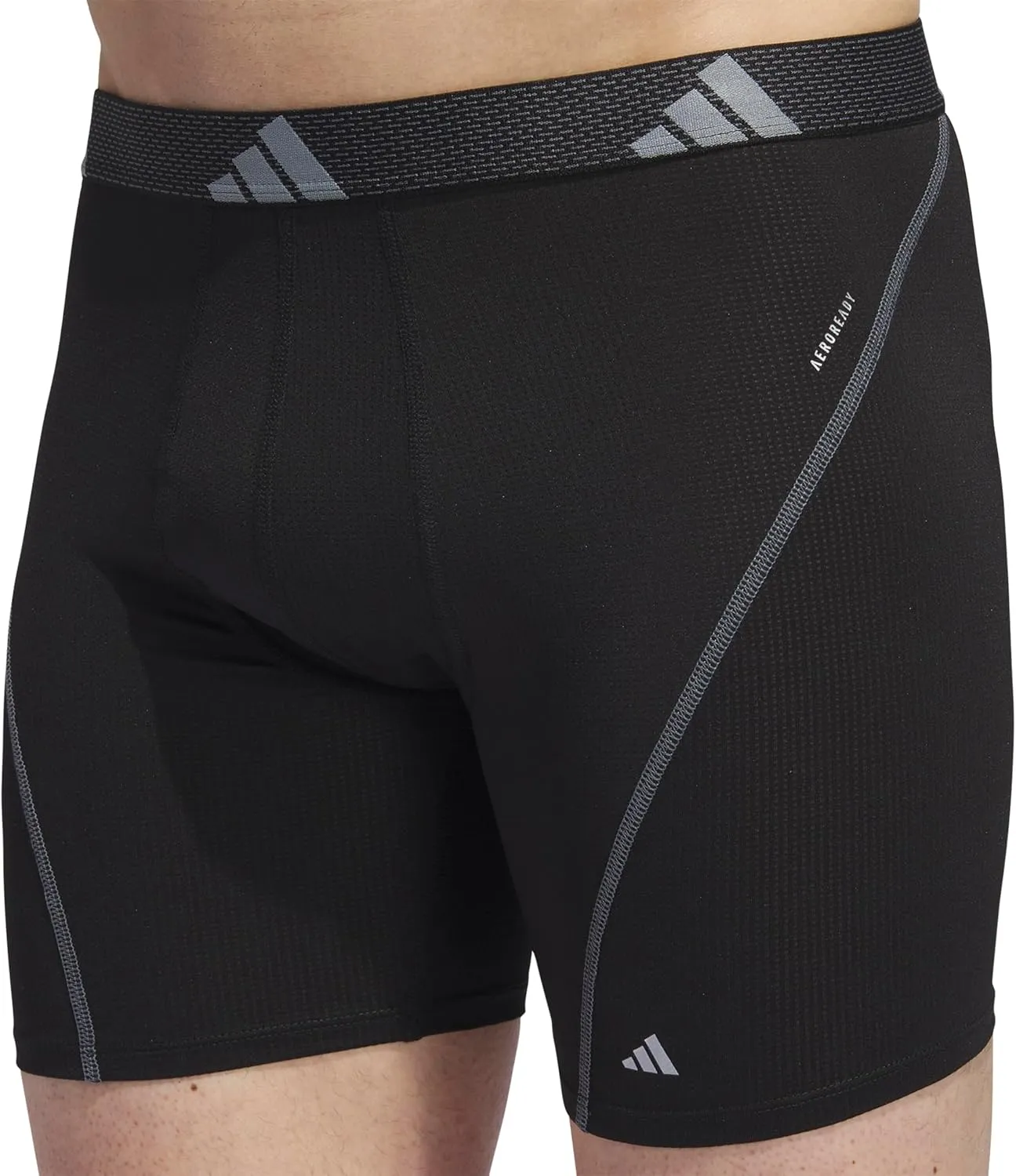 adidas Men's Performance Athletic Mesh Boxer Brief Underwear 3-Pack, Moisture Wicking, Sport Comfort