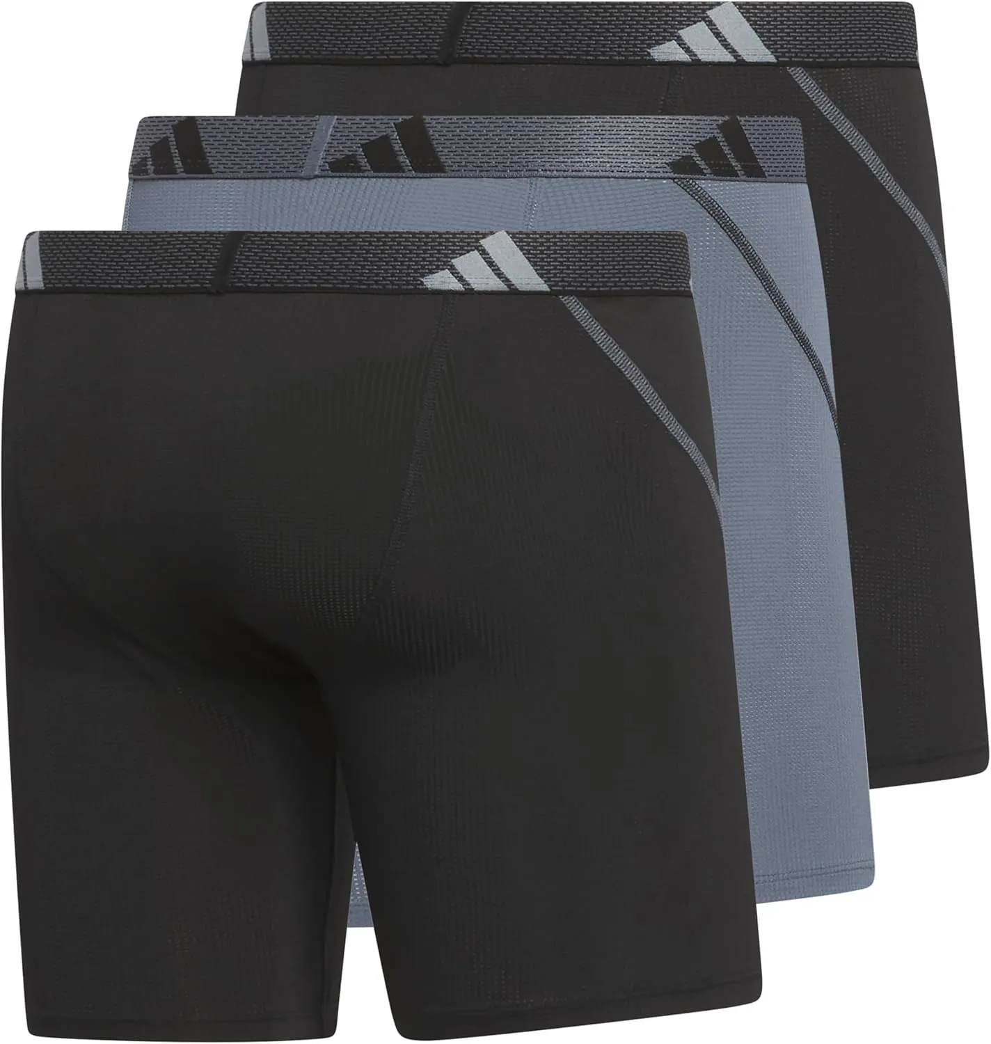 adidas Men's Performance Athletic Mesh Boxer Brief Underwear 3-Pack, Moisture Wicking, Sport Comfort