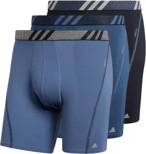 adidas Men's Sport Performance Mesh Boxer Brief Underwear (3-Pack)