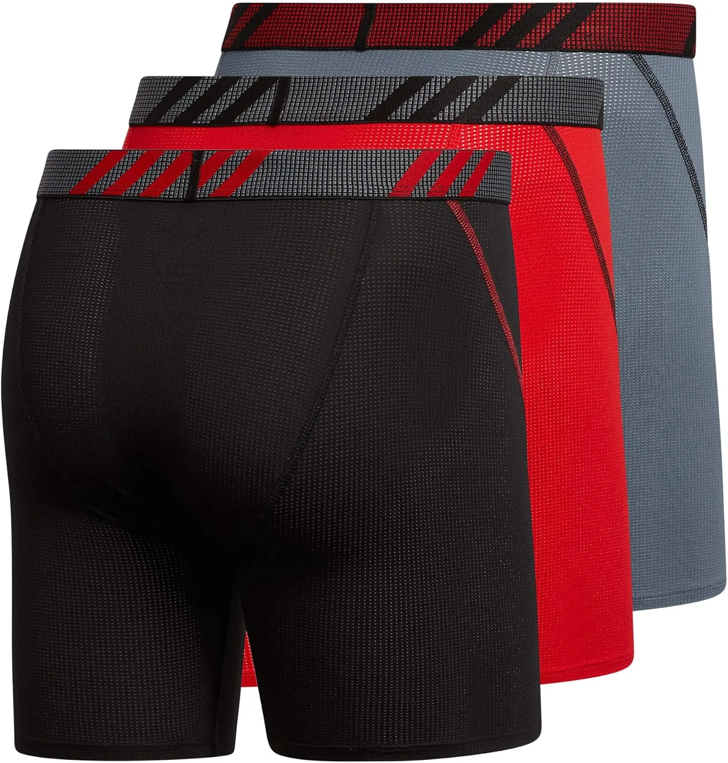 adidas Men's Sport Performance Mesh Boxer Brief Underwear (3-Pack)