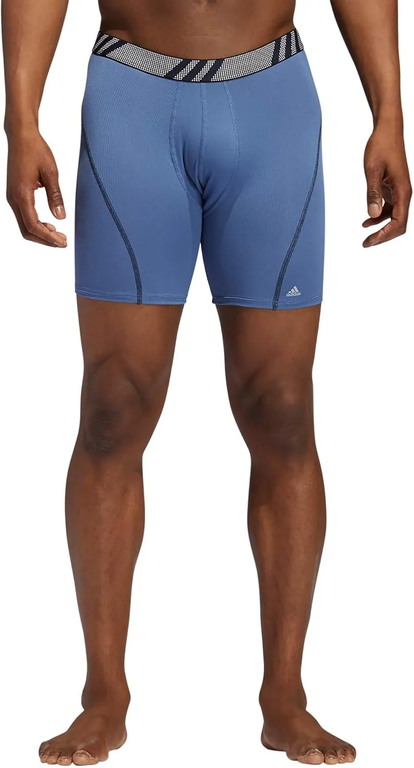 adidas Men's Sport Performance Mesh Boxer Brief Underwear (3-Pack)