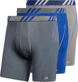 adidas Men's Sport Performance Mesh Boxer Brief Underwear (3-Pack)