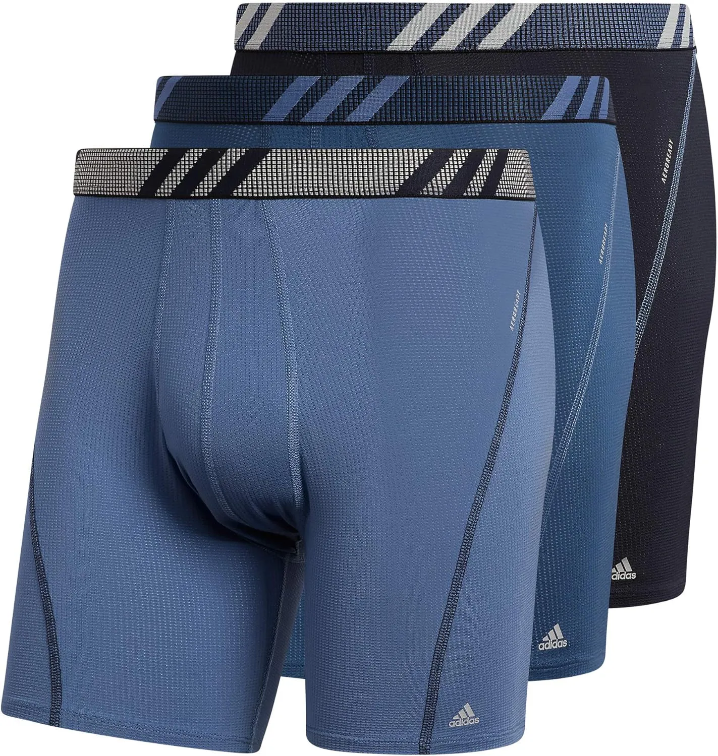 adidas Men's Sport Performance Mesh Boxer Brief Underwear (3-Pack)