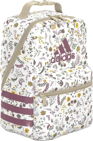 adidas Unisex Santiago Lunch Bag, Insulated Food Container Box Discontinued, Woodland Floral Chalk White/Wonder Orchid Purple/3.0, One Size