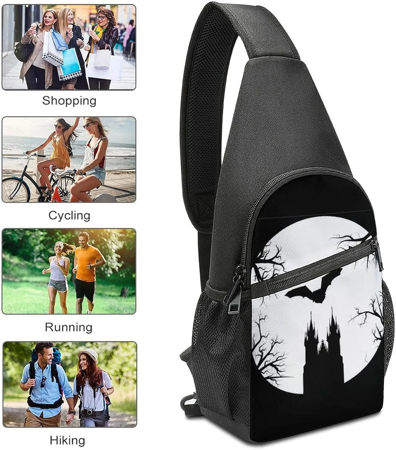 Adjustable Fanny Waist Pack Pouch, Crossbody Durable Runners Bag Wallet for Sports Cycling Gym Hiking Fitness Women Men